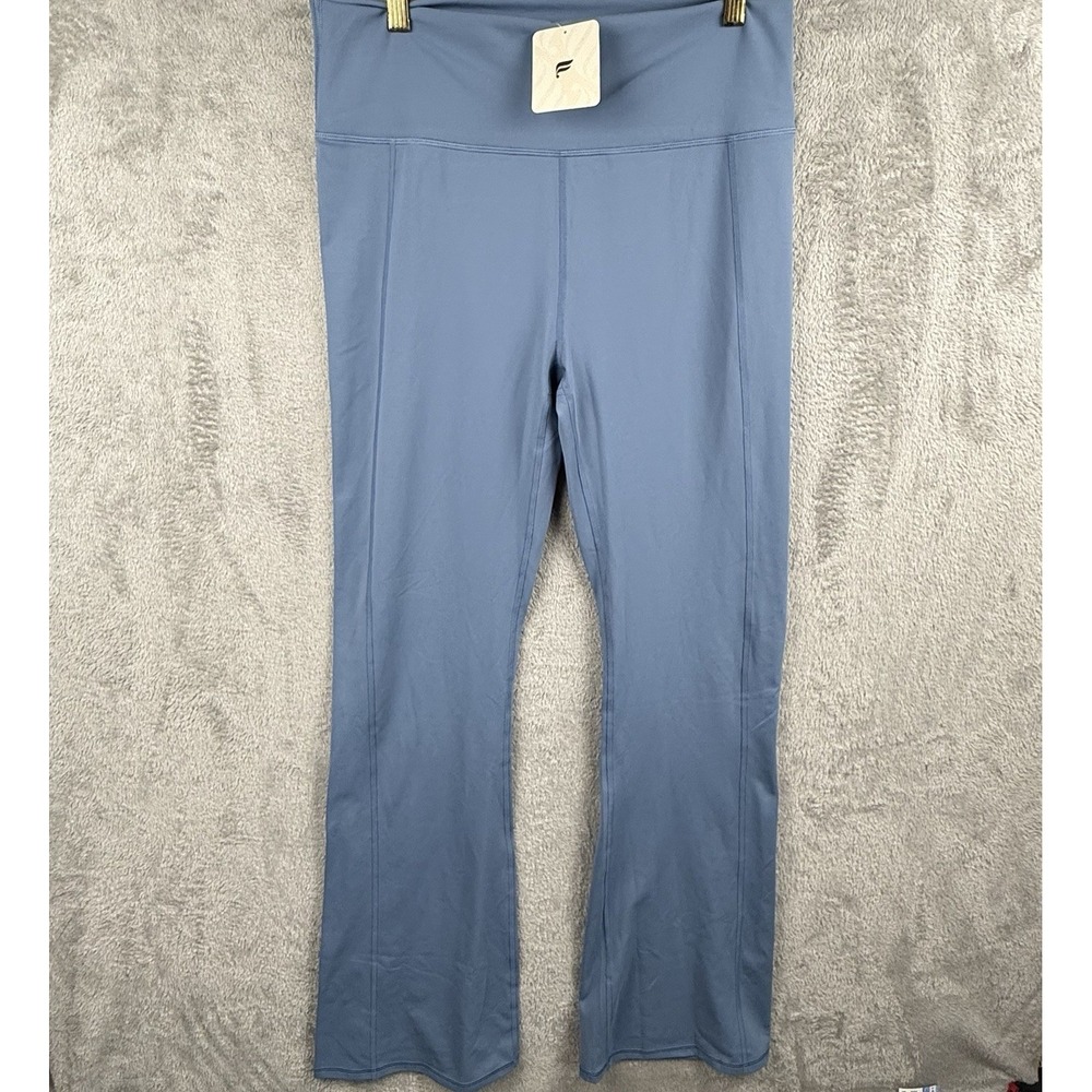 Fabletics Leggings Womens XL Blue Oasis‎ High Waisted Kick Flare Yoga Pants NWT